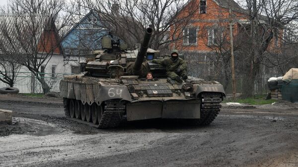 Russia's T-72 tank in Ukraine. File photo - Sputnik International