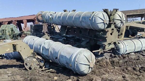 The Armed Forces of Ukraine's S-300 missile system destroyed by Russian troops. File photo - Sputnik International