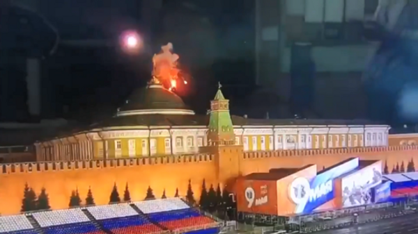 Screenshot showing an attack on Kremlin - Sputnik International