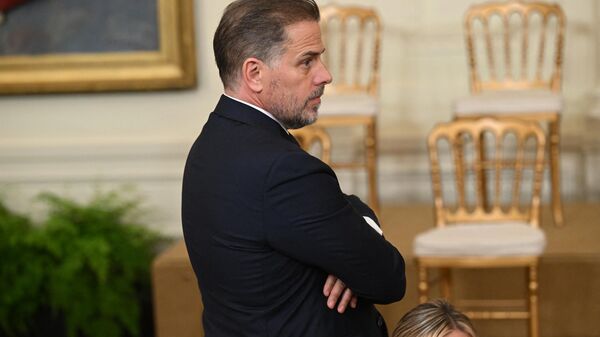 Hunter Biden attends a Presidential Medal of Freedom ceremony honoring 17 recipients, in the East Room of the White House in Washington, DC, July 7, 2022 - Sputnik International