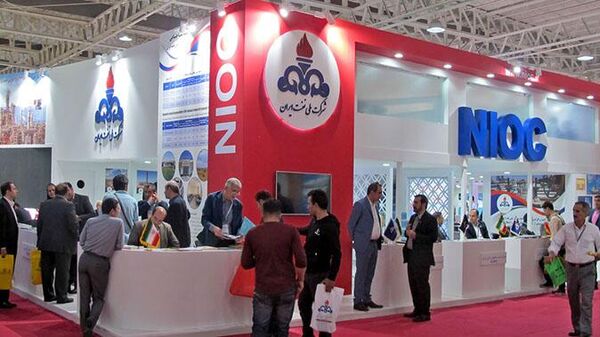 Exhibits from Iran Oil Show - a major oil, gas, refining and petrochemicals exhibition in Tehran, Iran. File photo. - Sputnik International