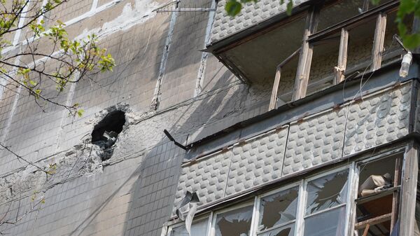 Consequences of the shelling of Donetsk - Sputnik International