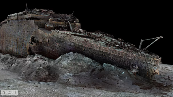 Screenshot from a 3D tour of the Titanic. - Sputnik International