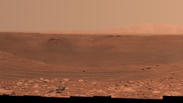 Mars Belva Crater by Perseverance. - Sputnik International
