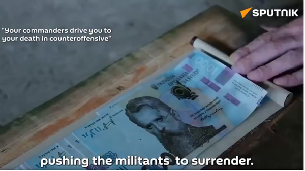 Price of Life: Hryvnia-Styled Leaflets Rain on Kiev Militants