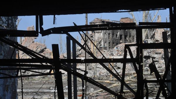 Ruins of Artemovsk (Bakhmut) amid fierce fighting between Russian and Ukrainian forces. May 19, 2023. - Sputnik International