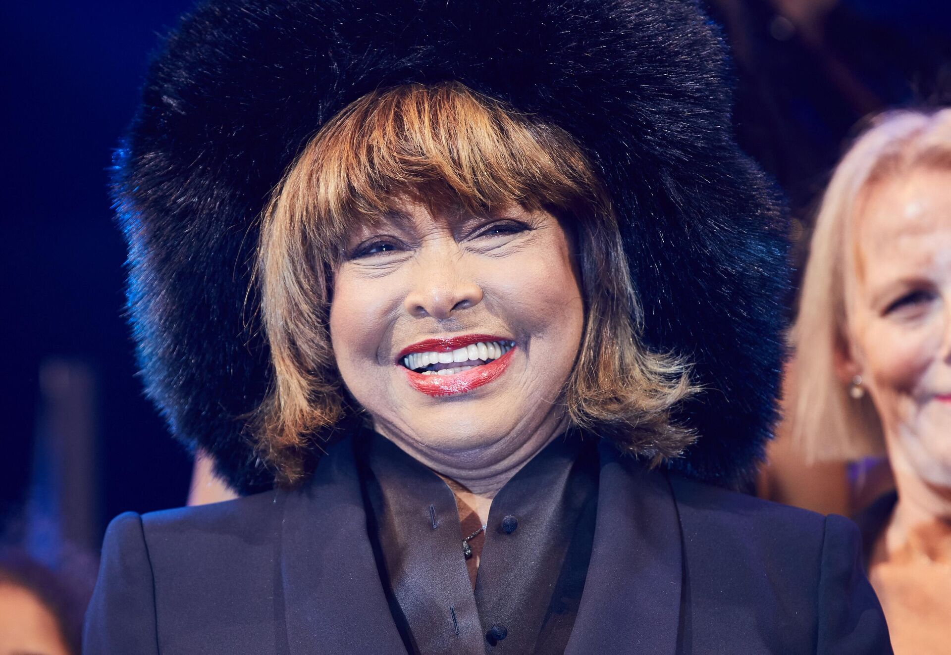 American-born Swiss singer, songwriter, dancer and actress Tina Turner reacts on stage after the German premiere of the musical Tina - Das Tina Turner Musical in the Operettenhaus in Hamburg on March 3, 2019.  - Sputnik International, 1920, 24.05.2023