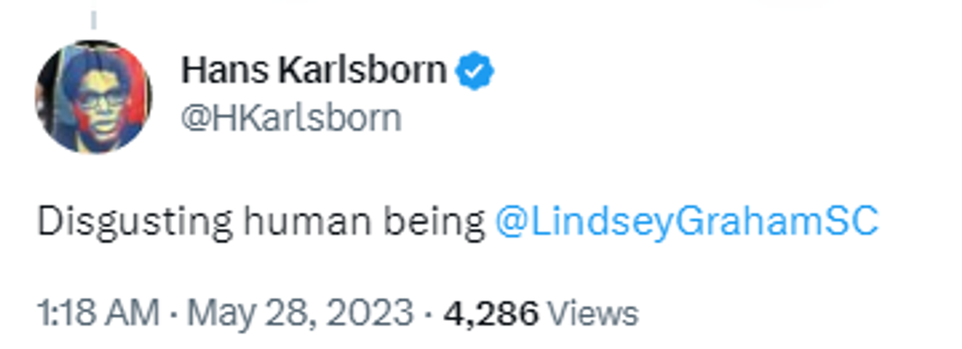 Screenshot of Twitter post in response to footage of meeting between US Senator Lindsey Graham and Ukrainian President Volodymyr Zelensky. - Sputnik International, 1920, 28.05.2023