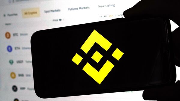 The logo for cryptocurrency site Binance appears on a mobile phone, in New York, Tuesday, Jan. 31, 2023. - Sputnik International