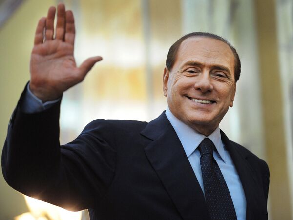 Silvio Berlusconi was born in Milan in 1936. Having graduated from a prestigious law school, he decided to seek his fortune in real estate business.Above: Silvio Berlusconi salutes the media after a common press declaration with Romanian Prime Minister Emil Boc. - Sputnik International