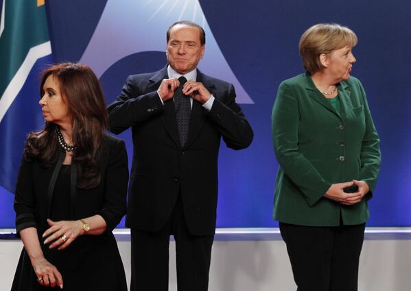 In March 1994, a political coalition formed by Berlusconi prevails in the general election and in May that year he becomes Italy&#x27;s prime minister.Above: Silvio Berlusconi on G20 summit in 2011. - Sputnik International