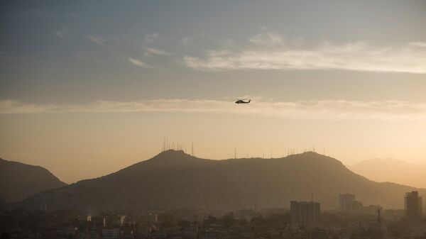 Helicopters of the armed forces coalition in the sky over Kabul, Afghanistan - Sputnik International