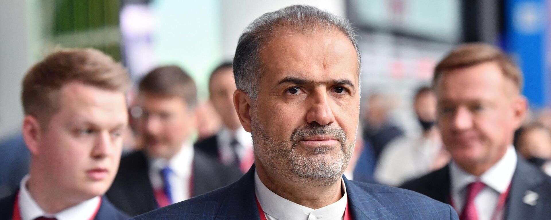 Kazem Jalali, Ambassador Extraordinary and Plenipotentiary of the Islamic Republic of Iran to the Russian Federation, at the 25th St. Petersburg International Economic Forum at the Expoforum convention and exhibition center. - Sputnik International, 1920, 14.06.2023
