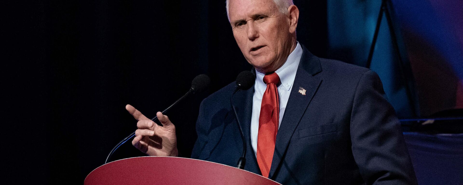 Former US Vice President Mike Pence speaks about Saving America from the Woke Left, at the University of North Carolina Chapel Hill in Chapel Hill, North Carolina, on April 26, 2023 - Sputnik International, 1920, 19.06.2023