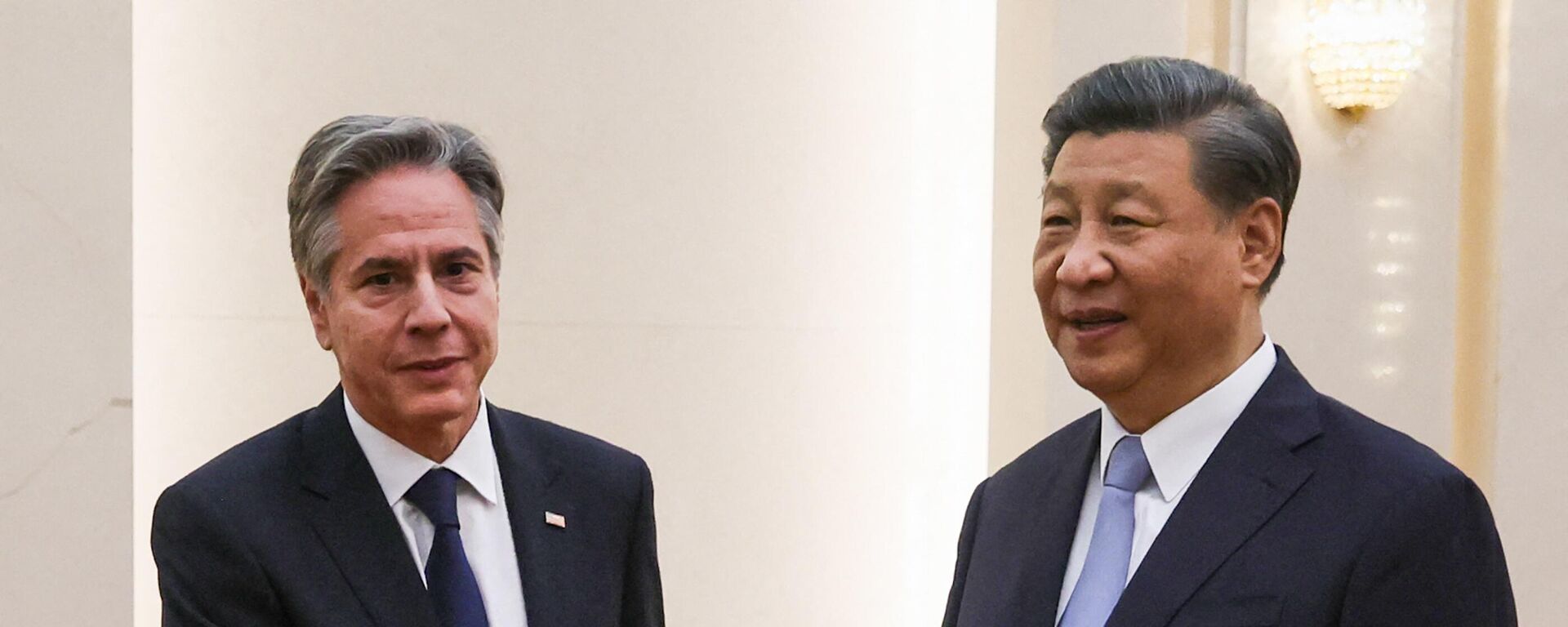 Госсекретарь США Энтони Блинкен на встрече с председателем КНР Си Цзиньпином в Пекине - Sputnik International, 1920, 19.06.2023