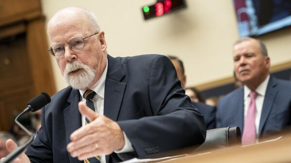 Former Justice Department Special Counsel John Durham testifies before a House Judiciary Committee hearing on Capitol Hill in Washington, DC, on June 21, 2023. Durham met with the House Select Intelligence Committee on June 20, 2023. - Sputnik International