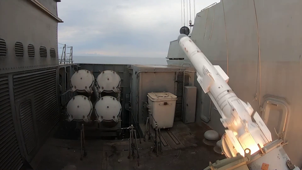Russia's new Rezky corvette test-fires Uran anti-ship cruise missile - Sputnik International