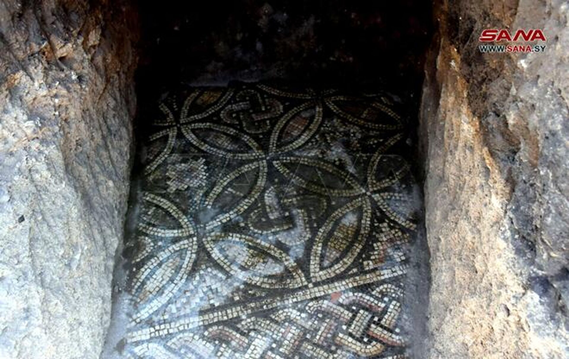 An ancient Roman mosaic at Al-Rastan, Homs Governorate, Syria - Sputnik International, 1920, 23.06.2023