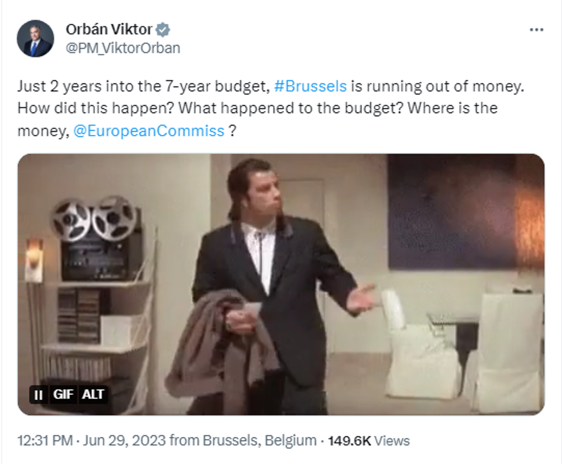 Screenshot of Twitter post by Hungarian Prime Minister Viktor Orban. - Sputnik International, 1920, 29.06.2023