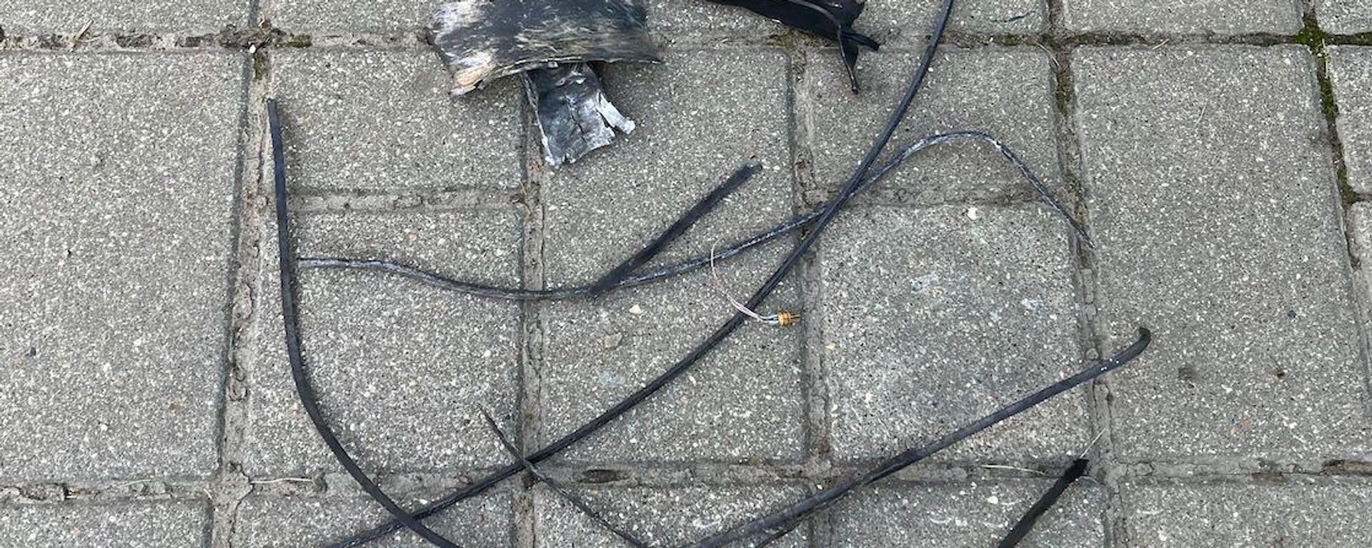 Screenshot from a social media post allegedly depicting the debris from one of the Ukrainian drones downed near Moscow on July 4, 2023  - Sputnik International, 1920, 01.08.2023