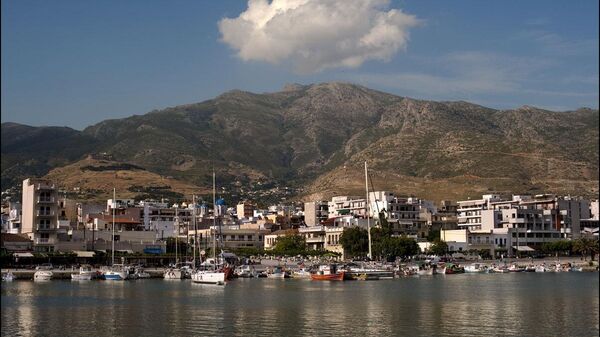 View (from the port) of Karystos city, Evia island, Greece - Sputnik International