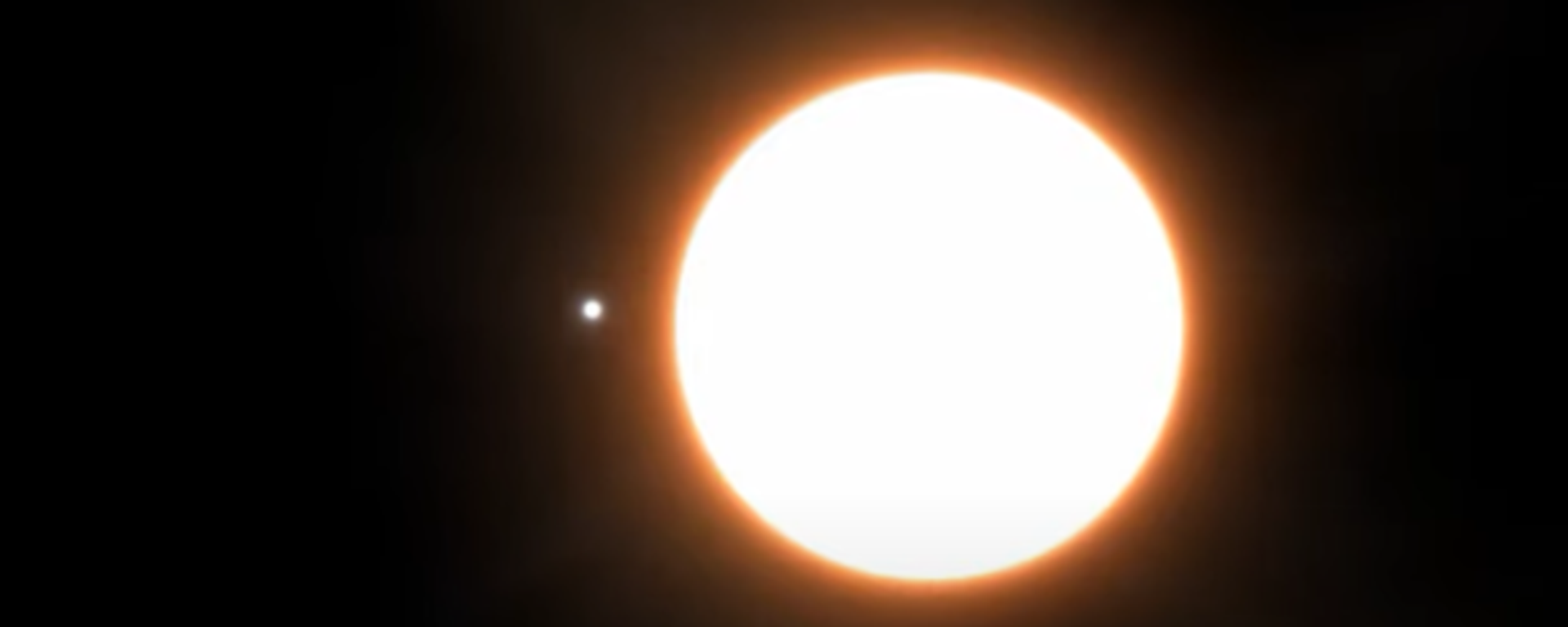 An artist impression of exoplanet LTT9779b orbiting its host star. - Sputnik International, 1920, 11.07.2023