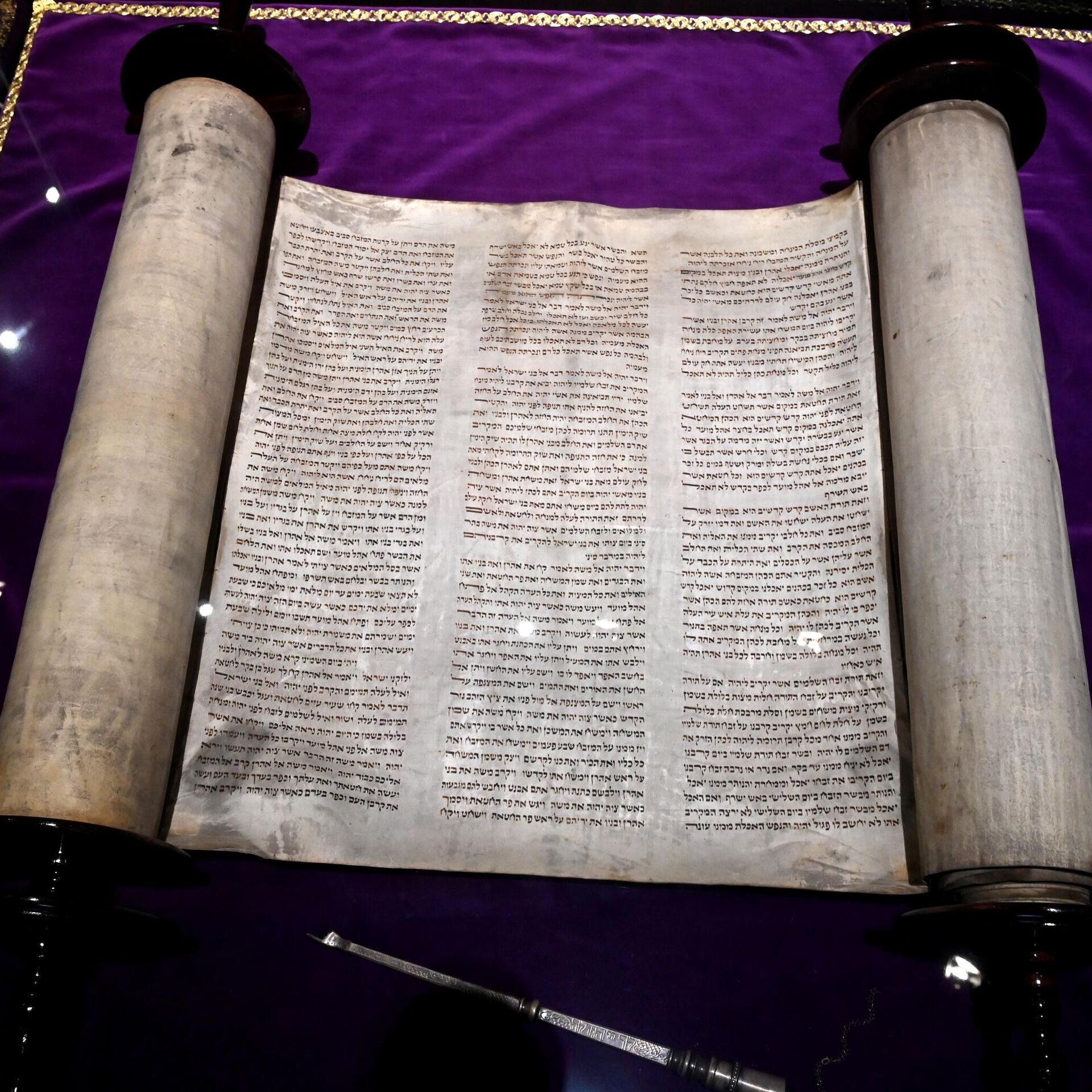 Foreign Ministry gets ancient Torah scroll from Iraq