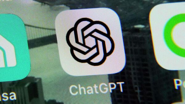 The ChatGPT app is displayed on an iPhone in New York, May 18, 2023. - Sputnik International