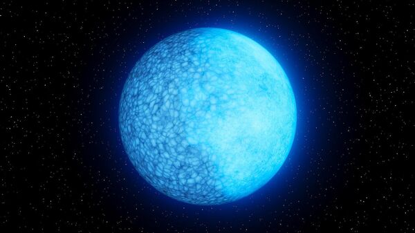 This artist's concept shows the two-faced white dwarf nicknamed Janus. The blue-tinted dead cinder of a star, which was once a star like our sun, is composed primarily of hydrogen on one side and helium on the other (the hydrogen side appears brighter). - Sputnik International