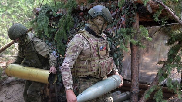 Russian servicemen in the special operation zone in Ukraine. File photo - Sputnik International
