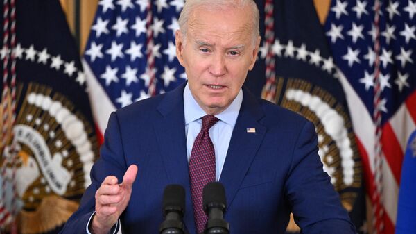 US President Joe Biden in the White House in Washington, DC, on July 19, 2023. - Sputnik International