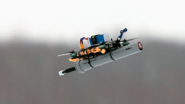 A Russian kamikaze drone. File photo - Sputnik International