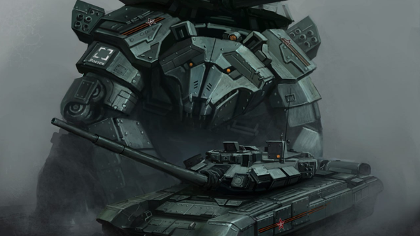 An art by Rostec portraying T-90M main battle tank as a mecha bear - Sputnik International