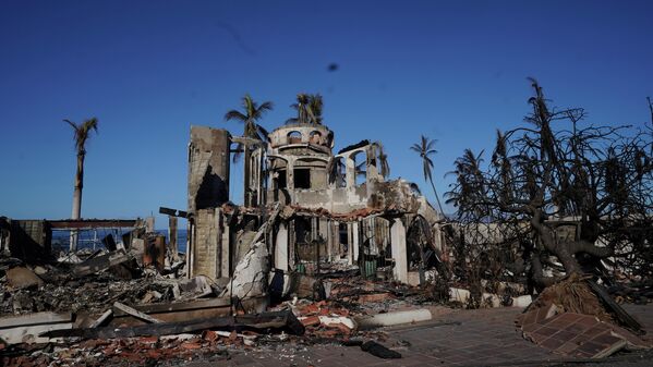 Part of the blaze-hit town of Lahaina on Hawaii&#x27;s Maui Island.  - Sputnik International