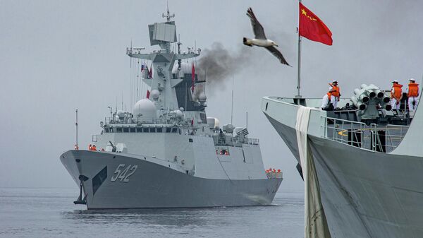 Chinese Navy Ships Arrive in Vladivostok After Joint Russia-China Exercises - Sputnik International