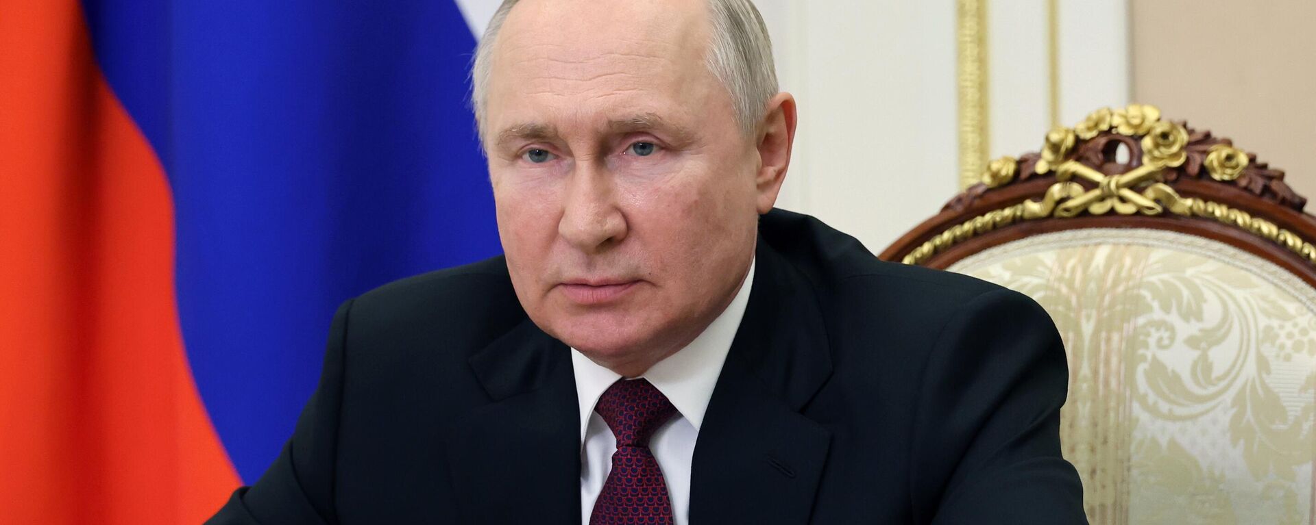 August 14, 2023. Russian President Vladimir Putin during a video message on the opening of the International Military-Technical Forum Army-2023. - Sputnik International, 1920, 14.08.2023