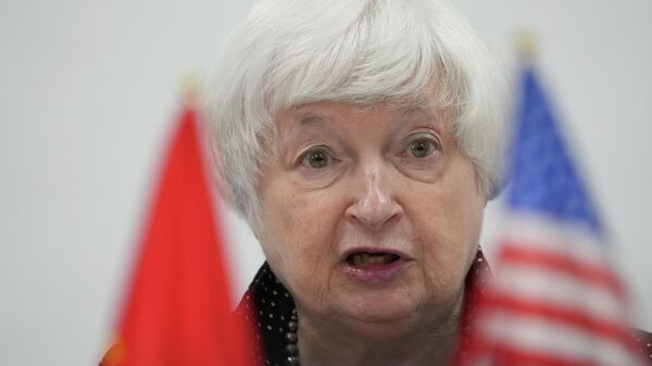 U.S. Treasury Secretary Janet Yellen speaks - Sputnik International