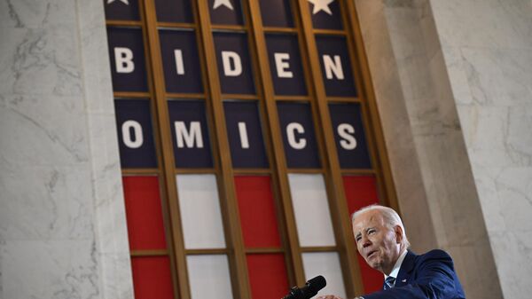 US President Joe Biden speaks about the economy at the Old Post Office in Chicago, Illinois, on June 28, 2023.  - Sputnik International