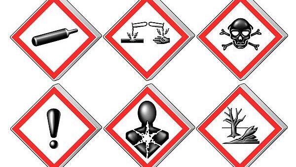 Pictograms featuring all the Globally Harmonized System of Classification and Labeling of Chemicals. - Sputnik International