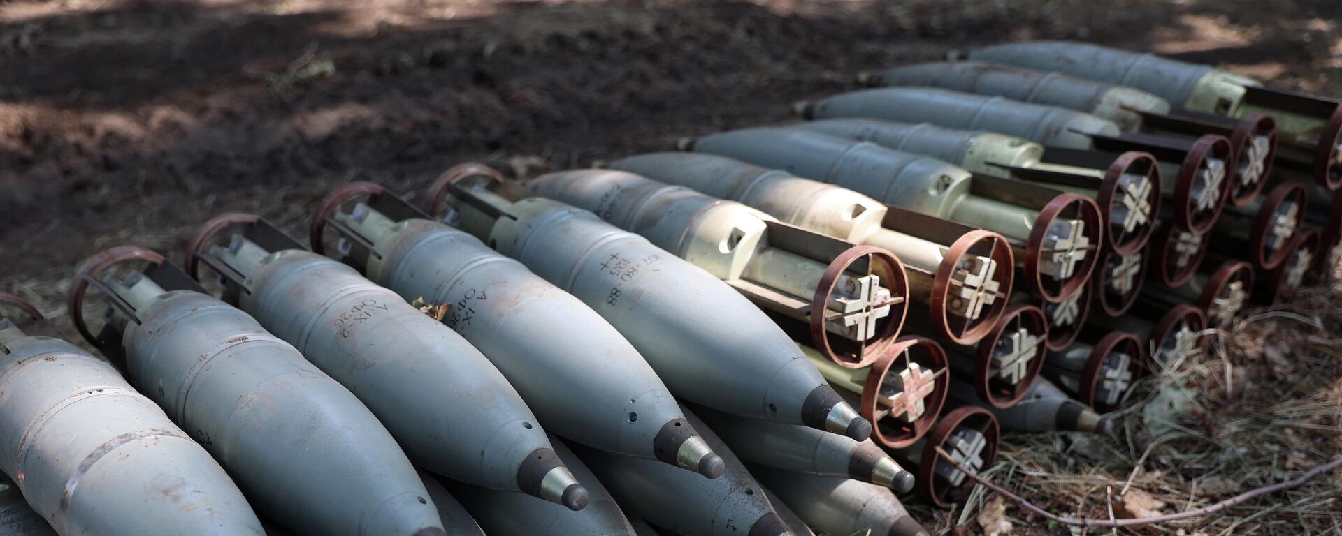 Tank munition shells at the front line in Ukraine. File photo - Sputnik International, 1920, 15.09.2023