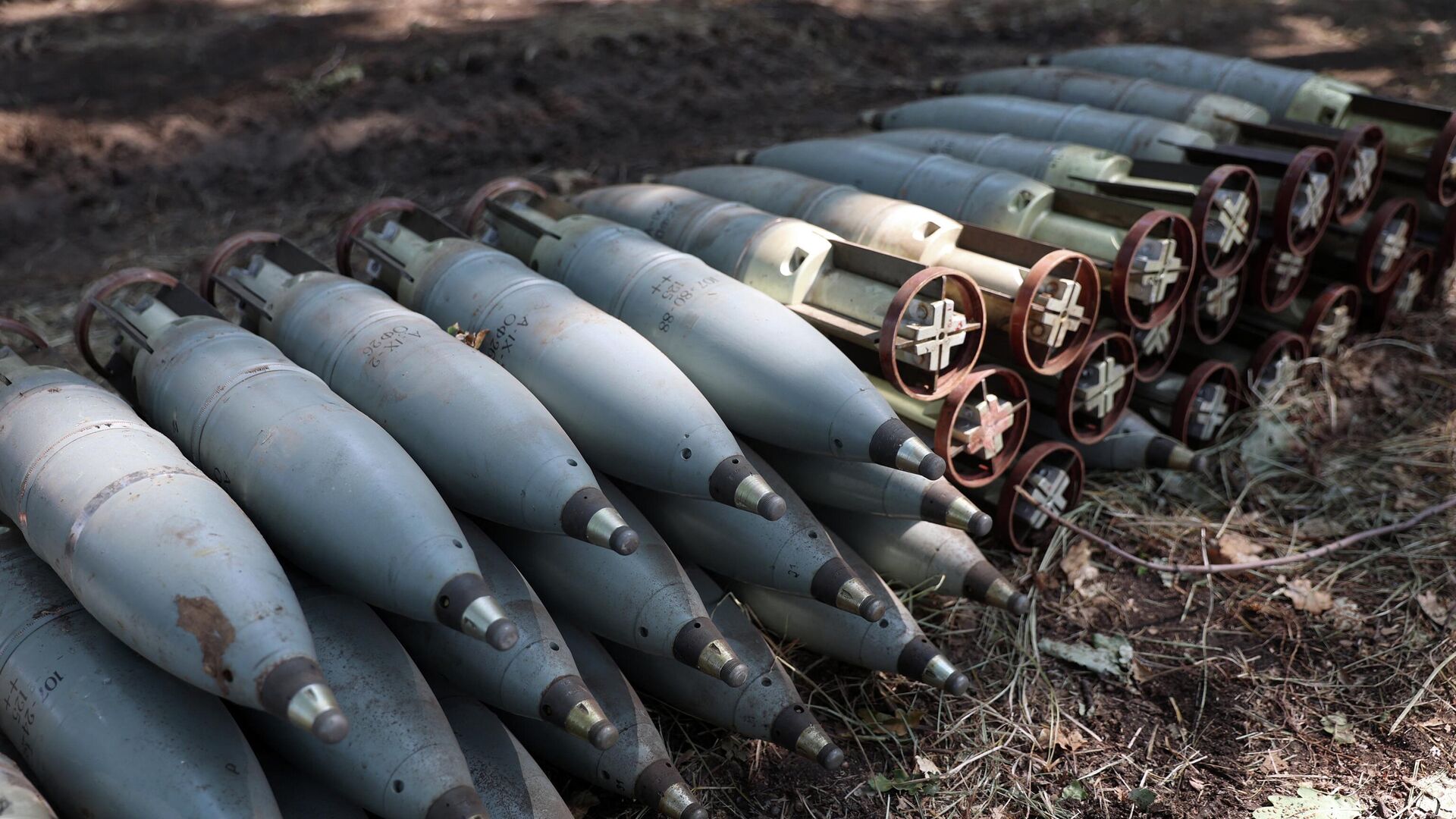 Tank munition shells at the front line in Ukraine. File photo - Sputnik International, 1920, 30.08.2023
