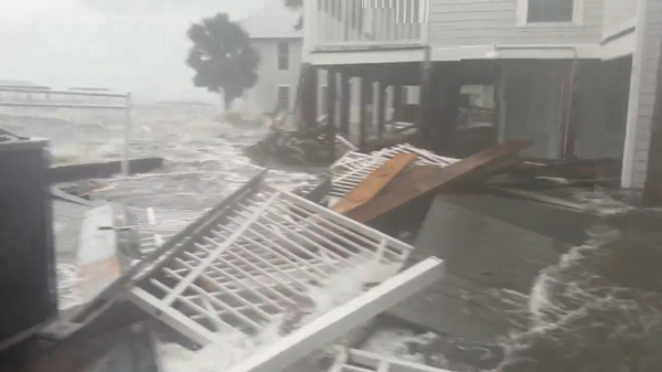 Hurricane Idalia affecting Cedar Key, Florida. - Sputnik International