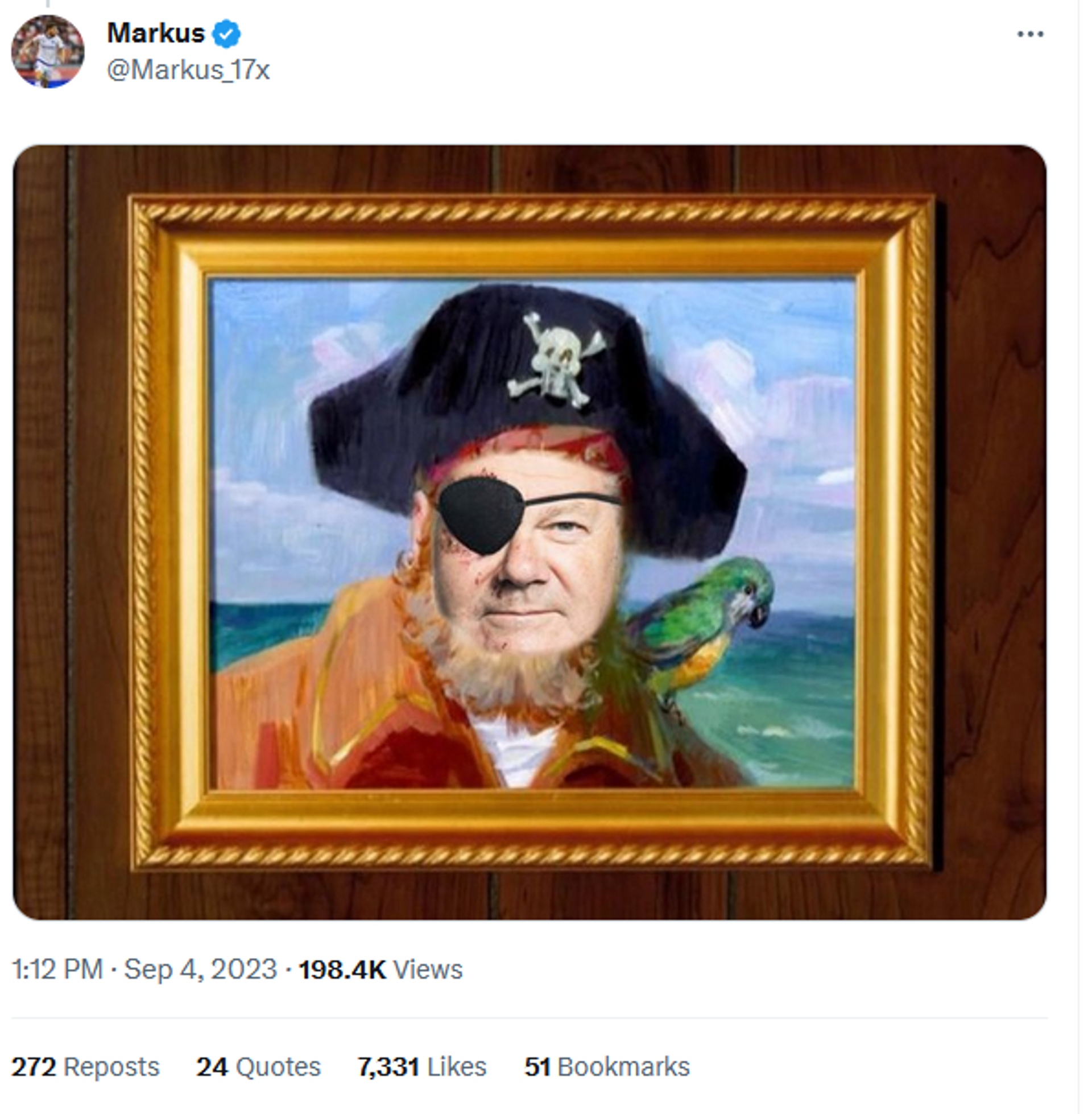 German Chancellor Olaf Scholz as the pirate from the intro to Spongebob Squarepants. - Sputnik International, 1920, 04.09.2023