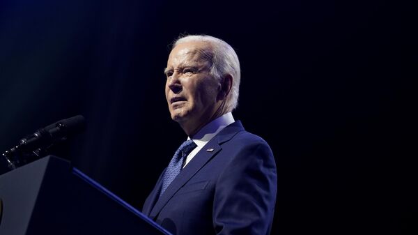 President Joe Biden delivers remarks on democracy and honoring the legacy of the late Sen. John McCain at the Tempe Center for the Arts, Thursday, Sept. 28, 2023, in, Tempe, Ariz.  - Sputnik International