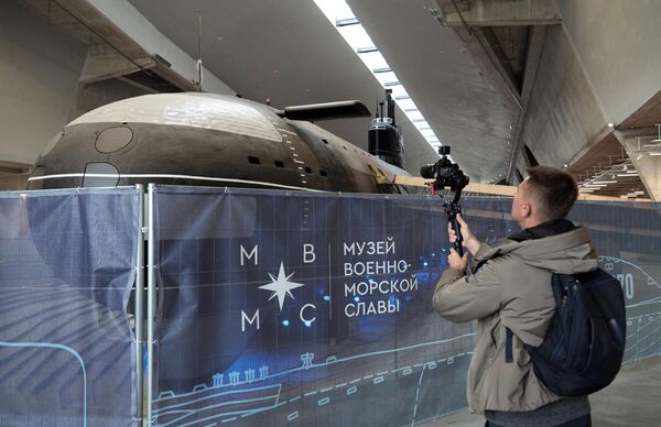 The K-3 Leninsky Komsomol nuclear submarine being restored at the Museum of Naval Glory in Kronstadt. - Sputnik International
