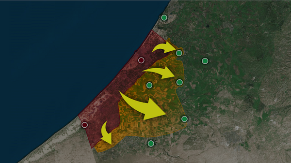 Israeli-Hamas Conflict: area controlled by Hamas as of October 8, 2023 - Sputnik International