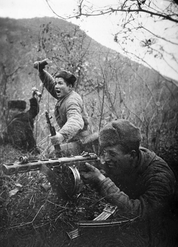 In difficult battles near Mozdok, Tuapse and on the mountain passes of the Main Caucasus Range in September-October, Soviet troops exhausted the enemy, reduced its offensive capability and created the prerequisites for a counteroffensive. However, the enemy retained a lot of strength and repelled all counterattacks of the Transcaucasian Front troops in November-December 1942.Above: The Soviet marines of the Black Sea Fleet in the battles near Tuapse, liberating the North Caucasus from the German troops as part of the Tuapse defense operation.  - Sputnik International