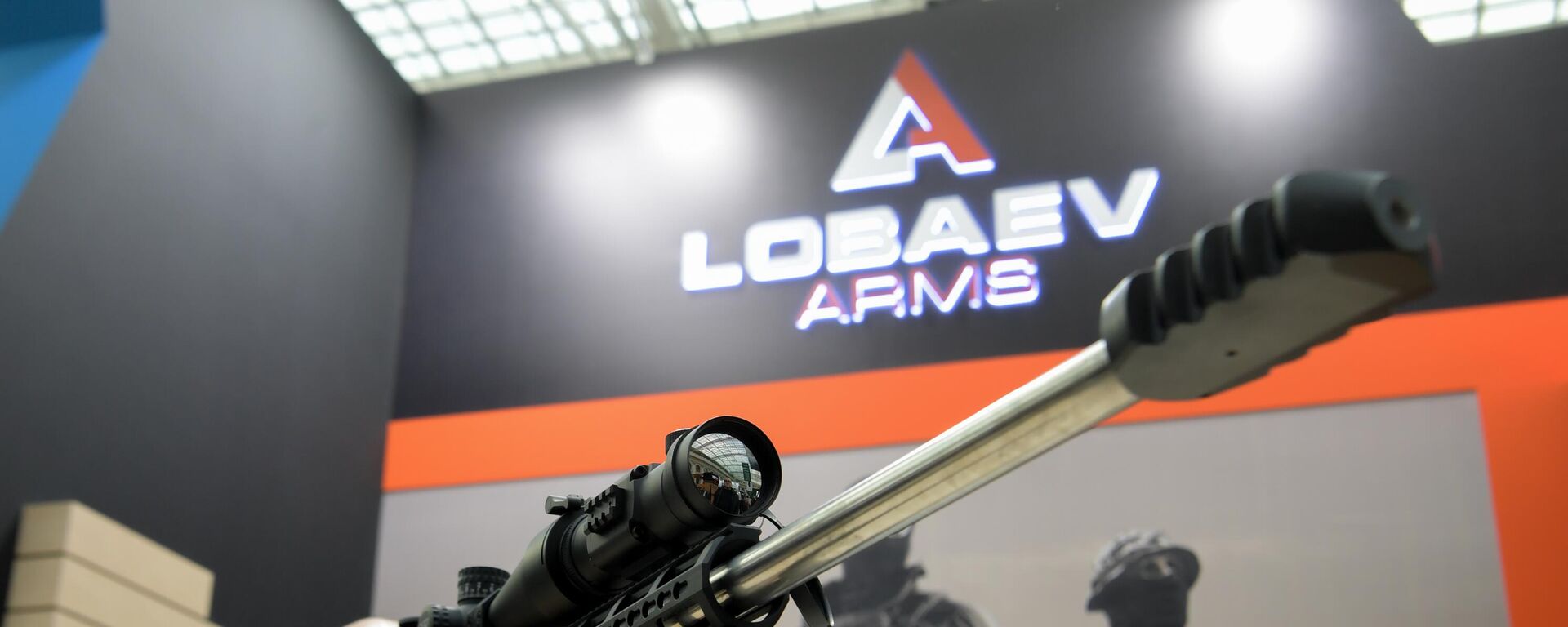 Lobaev Arms' DXL-4M Sevastopol sniper rifle showcaseed at the ORЁLEXPO exhibition in Moscow. File photo - Sputnik International, 1920, 15.10.2023