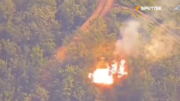Russian Artillery Destroys Polish Krab Howitzer - Sputnik International