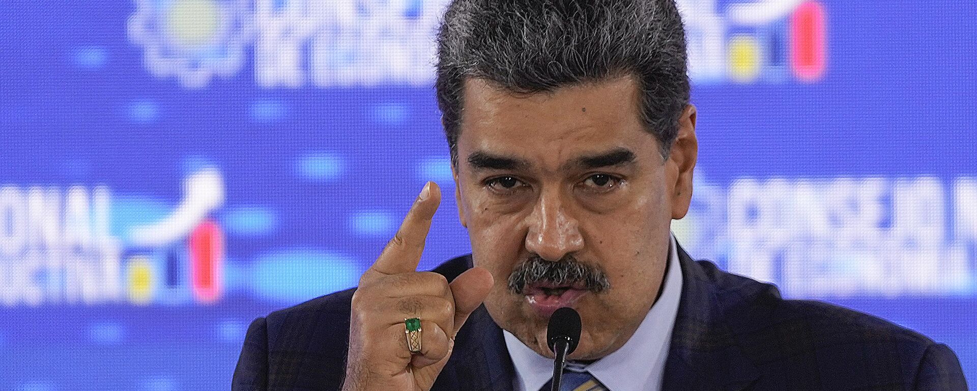 Venezuela's President Nicolas Maduro speaks during a meeting with his ministers at the Humboldt Hotel at El Avila mountain in La Guaira, Venezuela, Thursday, Sept. 21, 2023.  - Sputnik International, 1920, 31.07.2024